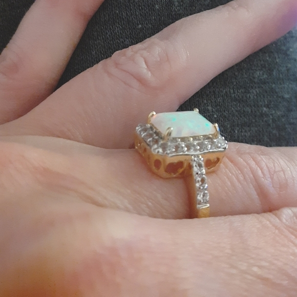 OPAL & SAPPHIRE RING - Picture 8 of 9